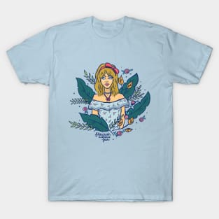 Flourish Without Fear Girl - Floral T-Shirt